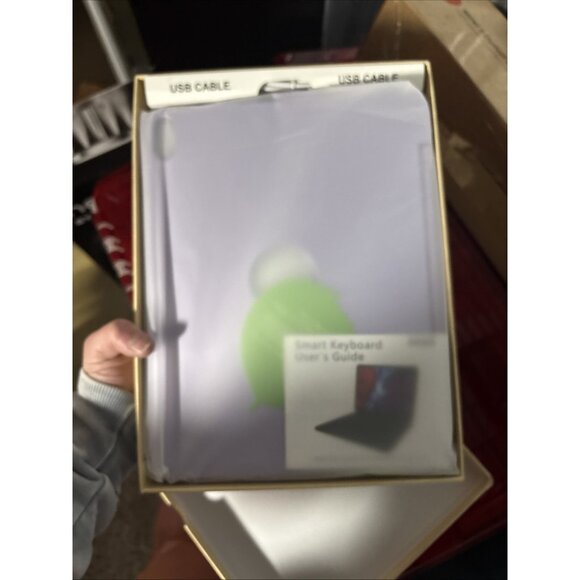 Touchpad Keyboard iPad Air Purple Light Up Keyboard Case - Picture 5 of 16